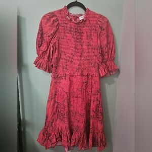 Priya Floral Smocked Mini Dress